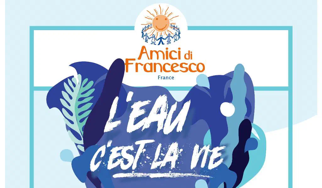 Affiche de la soirée solidaire « L'eau c'est la vie »
